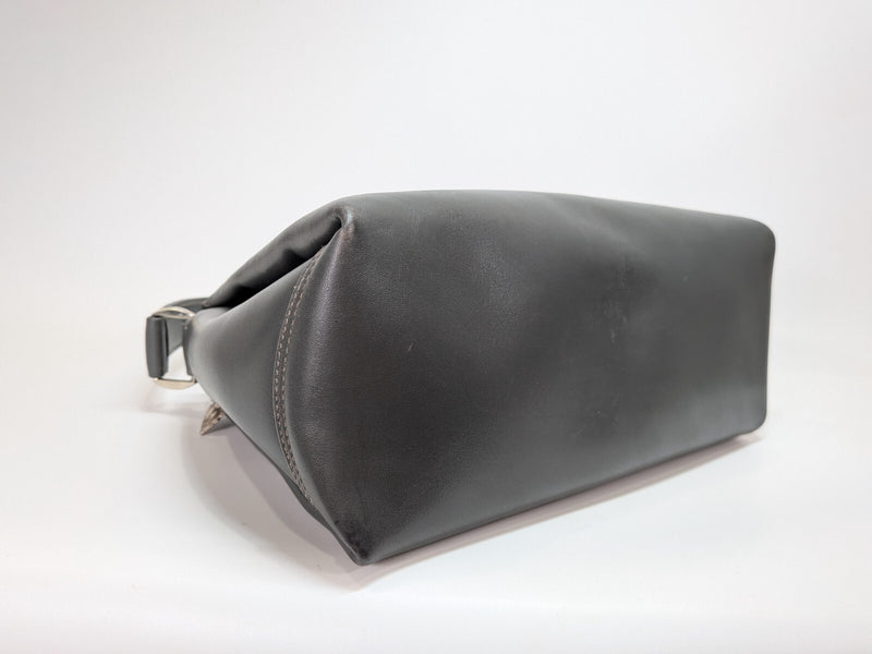 Vintage Gucci Handbag Top Handle Gray