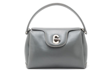 Vintage Gucci Handbag Top Handle Gray
