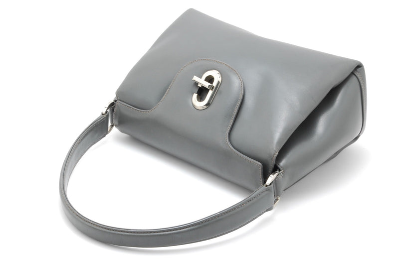 Vintage Gucci Handbag Top Handle Gray