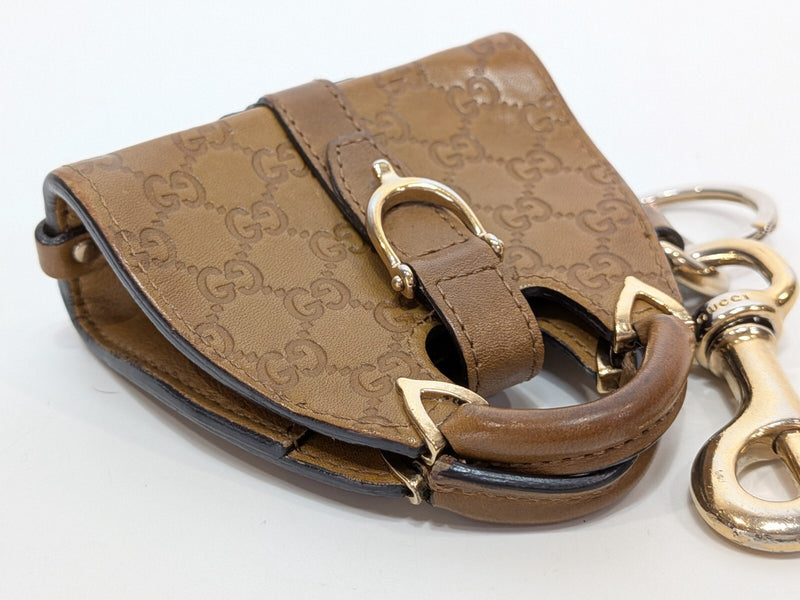 Gucci Bag Charm Keyring Pouch Leather