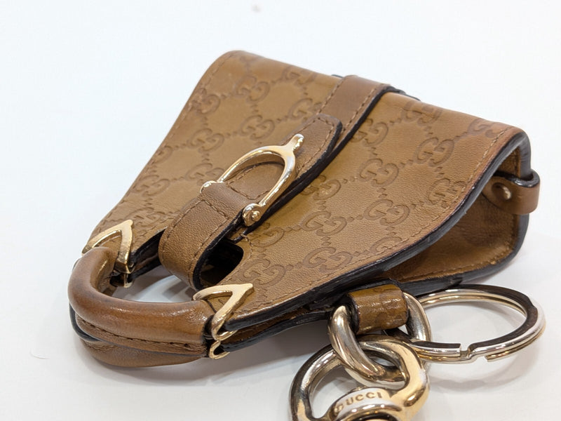 Gucci Bag Charm Keyring Pouch Leather