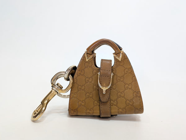 Gucci Bag Charm Keyring Pouch Leather
