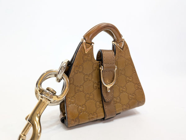 Gucci Bag Charm Keyring Pouch Leather