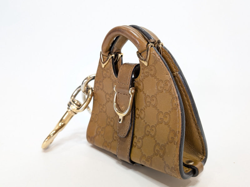 Gucci Bag Charm Keyring Pouch Leather