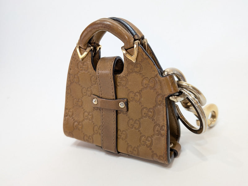 Gucci Bag Charm Keyring Pouch Leather