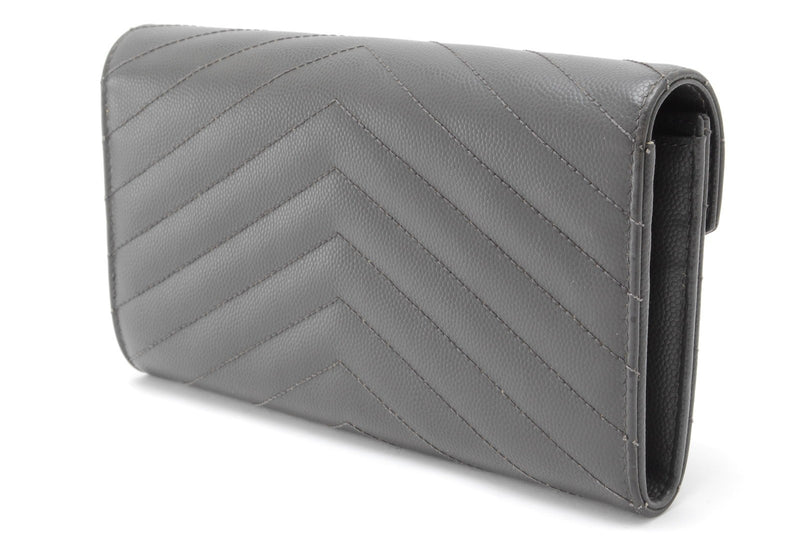 Saint Laurent Wallet Purse Ysl Leather V