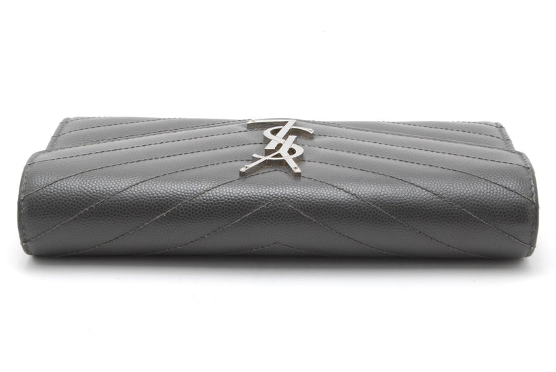 Saint Laurent Wallet Purse Ysl Leather V