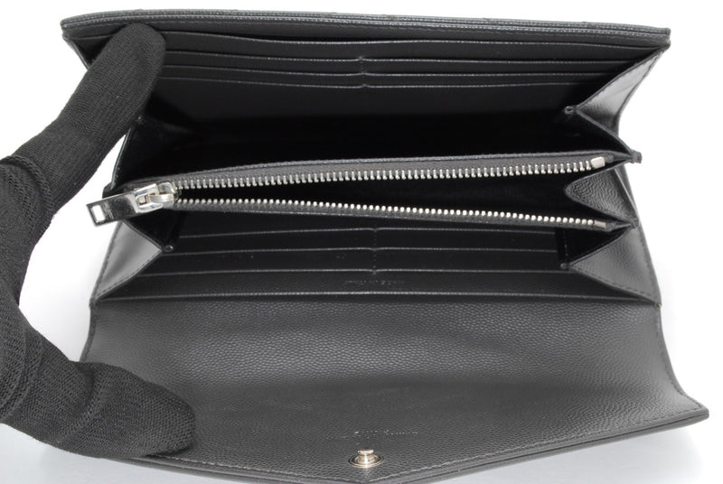 Saint Laurent Wallet Purse Ysl Leather V