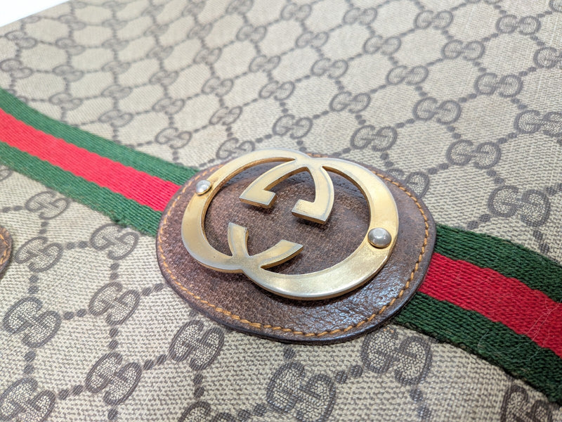 Vintage Gucci Sherry Tote Bag Purse Pvc