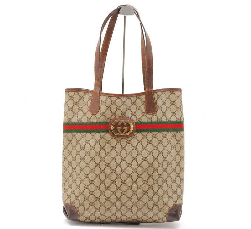 Vintage Gucci Sherry Tote Bag Purse Pvc