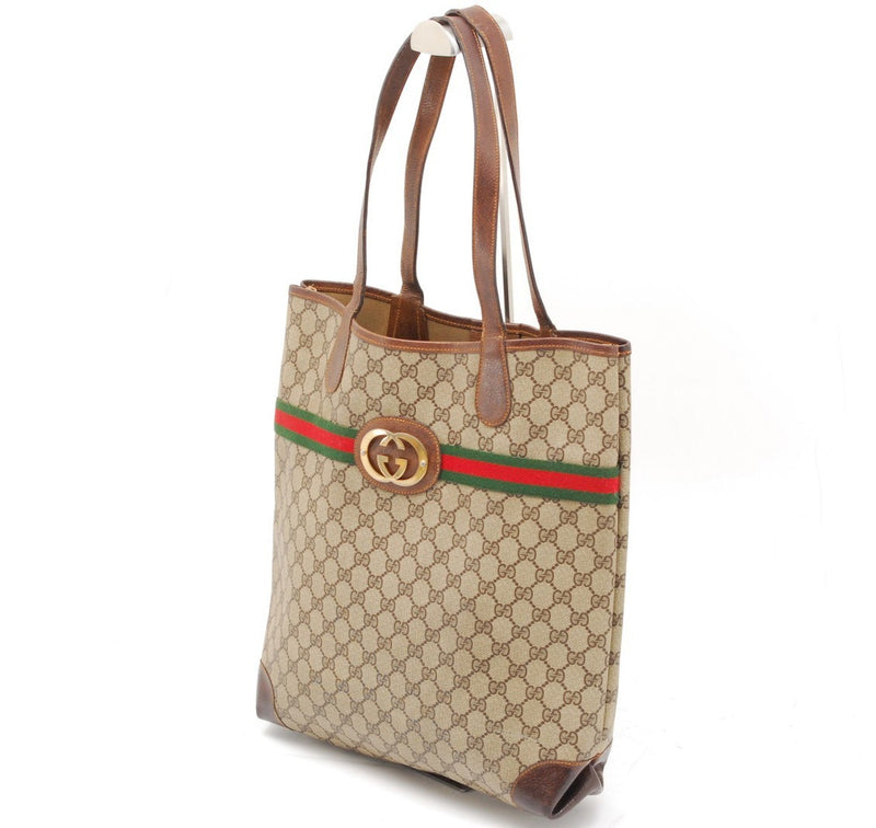 Vintage Gucci Sherry Tote Bag Purse Pvc