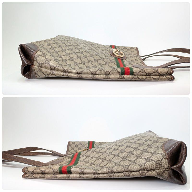 Vintage Gucci Sherry Tote Bag Purse Pvc