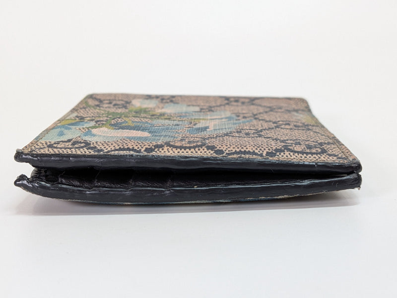 Gucci Blooms Billfold Wallet Blue Flower