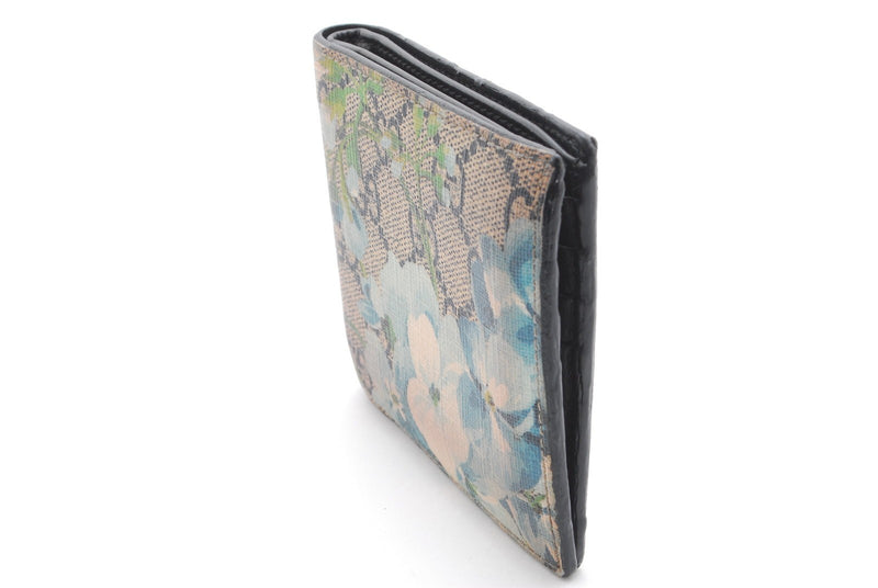Gucci Blooms Billfold Wallet Blue Flower
