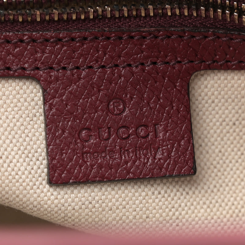 Gucci Small Bree Zippered Tote Red