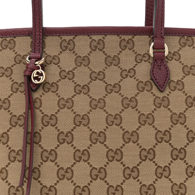 Gucci Small Bree Zippered Tote Red