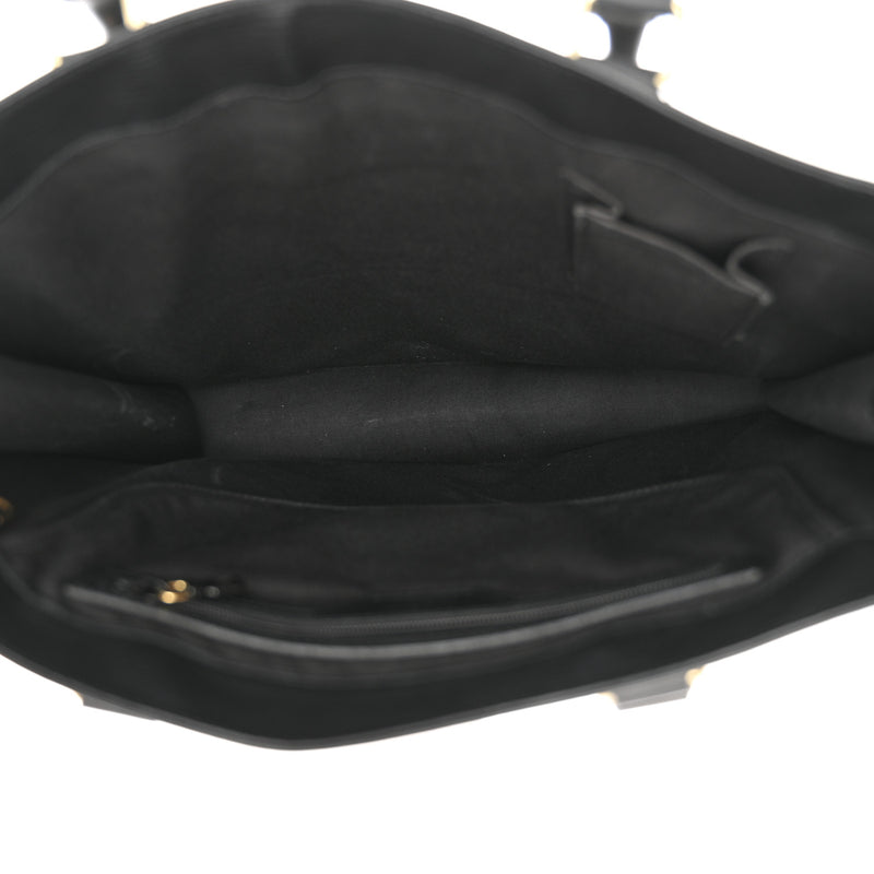Louis Vuitton Epi Sac Plat Gm Black