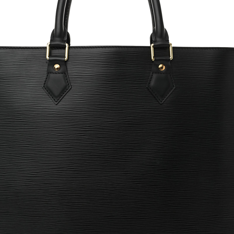 Louis Vuitton Epi Sac Plat Gm Black