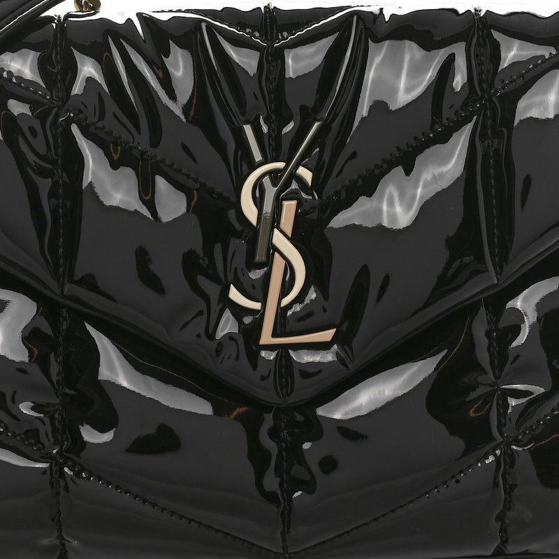Saint Laurent Patent Quilted Small