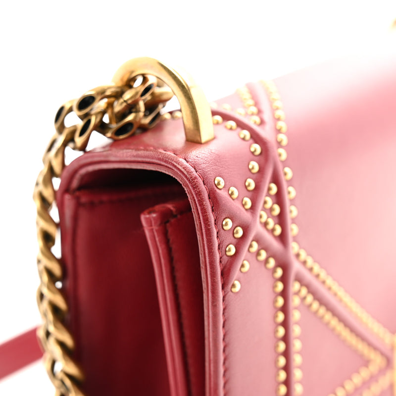 Christian Dior Calfskin Studded Small