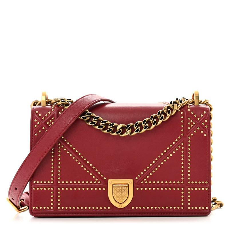 Christian Dior Calfskin Studded Small