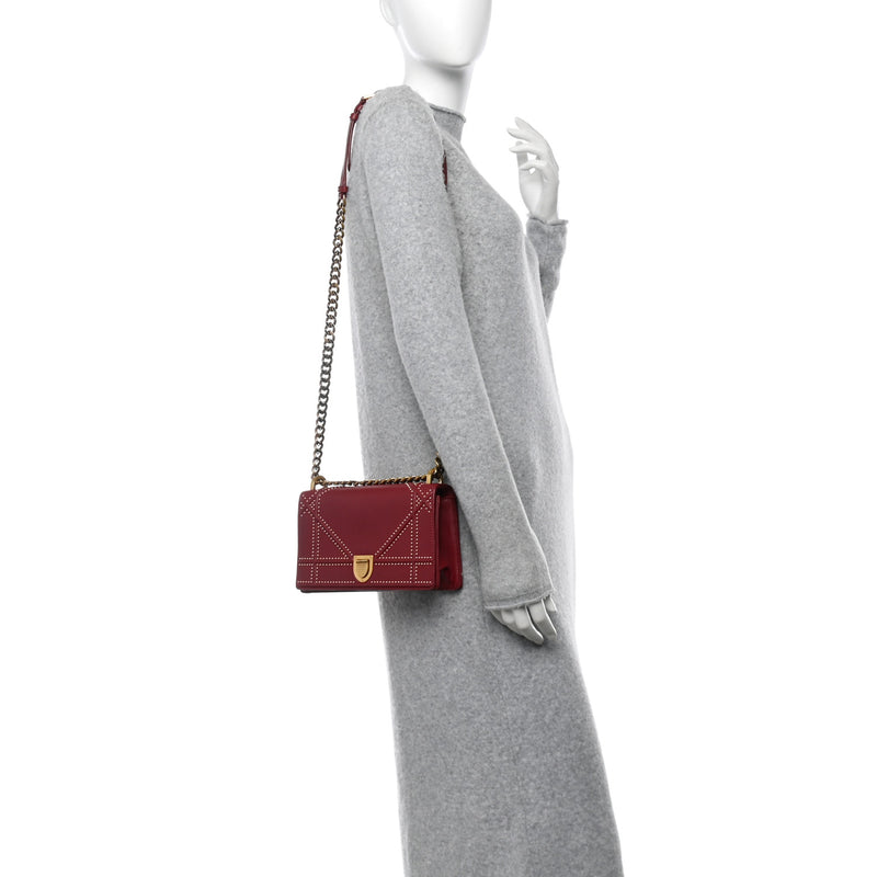 Christian Dior Calfskin Studded Small