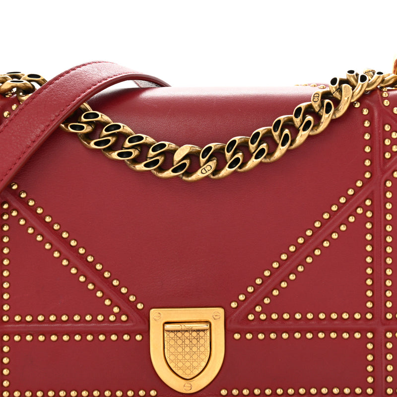 Christian Dior Calfskin Studded Small