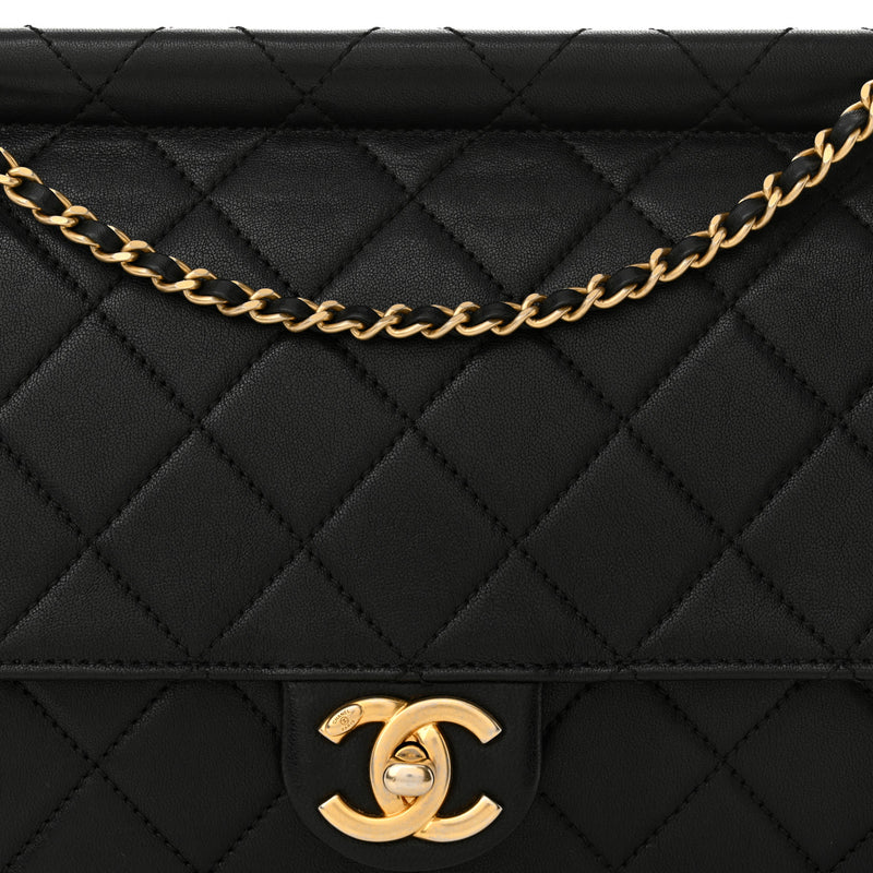 Chanel Lambskin Quilted Large Pearl