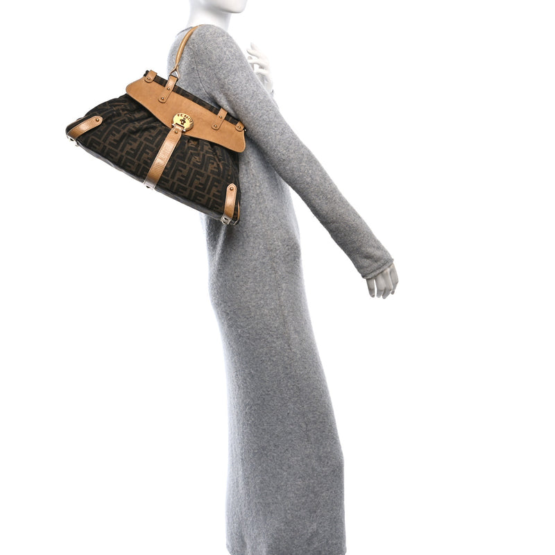 Fendi Zucca Medium Magic Bag Tobacco