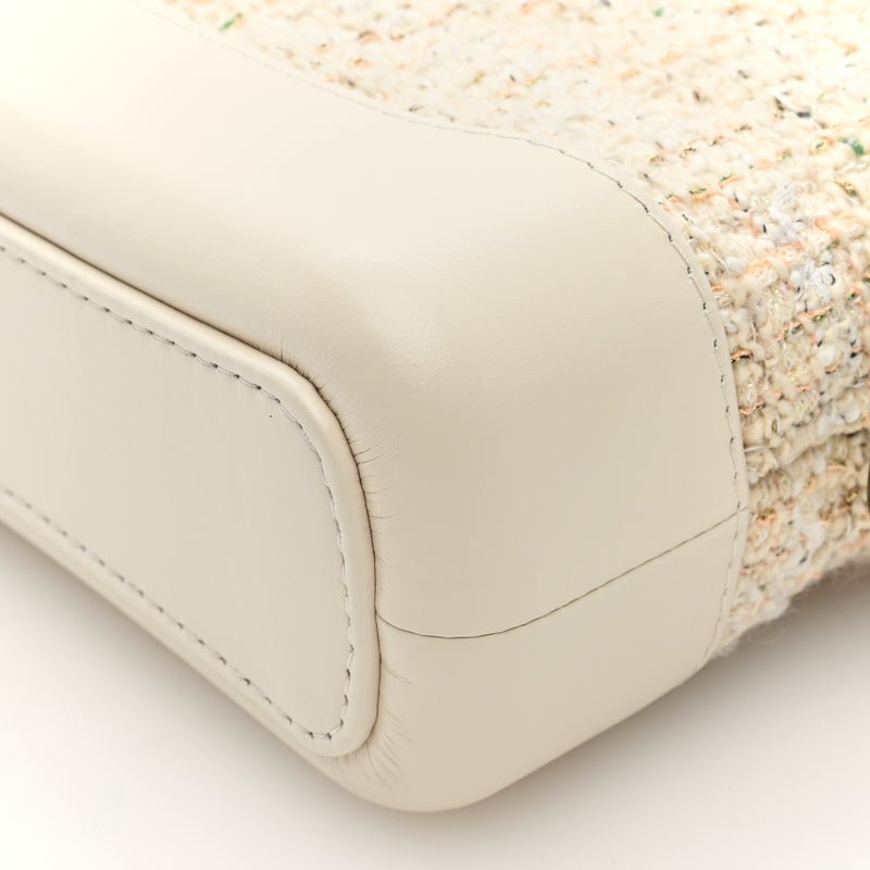 Chanel Tweed Calfskin Quilted Small