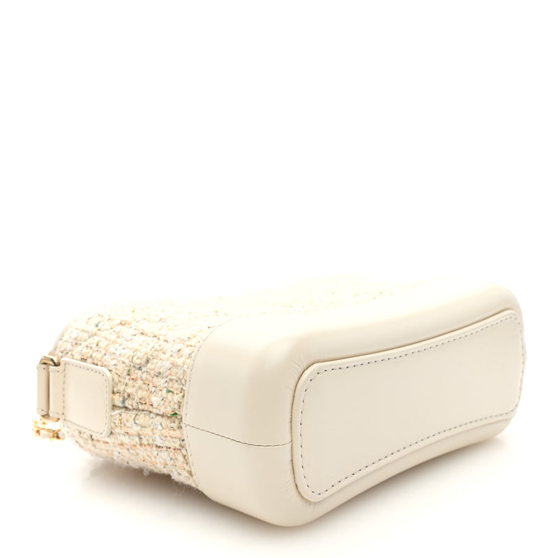 Chanel Tweed Calfskin Quilted Small
