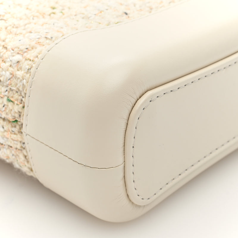 Chanel Tweed Calfskin Quilted Small