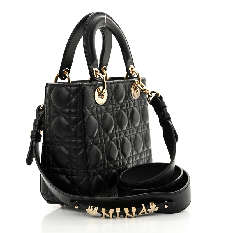 Christian Dior Lambskin Cannage Small My