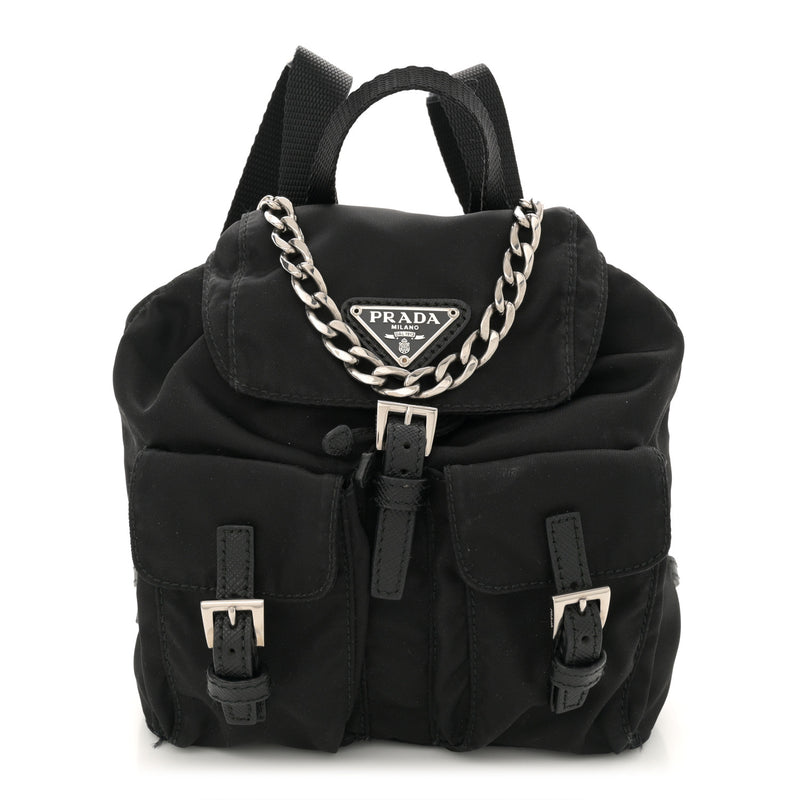 Prada Nylon Vela Mini Crossbody Backpack