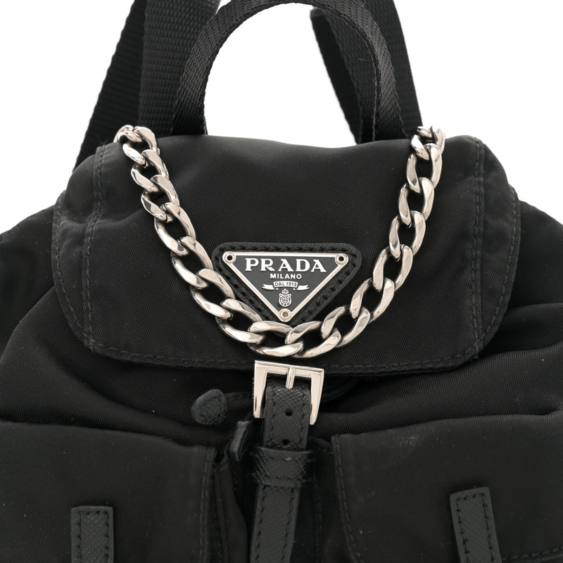 Prada Nylon Vela Mini Crossbody Backpack