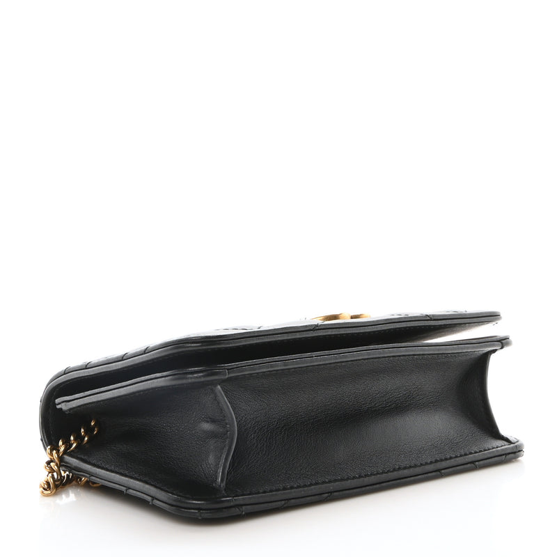 Gucci Calfskin Matelasse Gg Marmont Mini