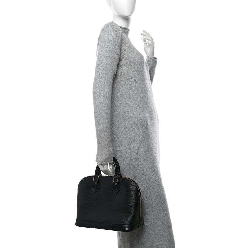 Louis Vuitton Epi Alma Pm Black