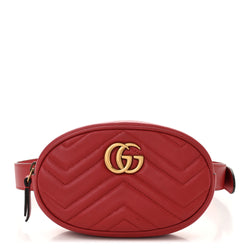 Gucci Calfskin Matelasse Gg Marmont Belt