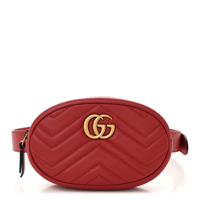 Gucci Calfskin Matelasse Gg Marmont Belt