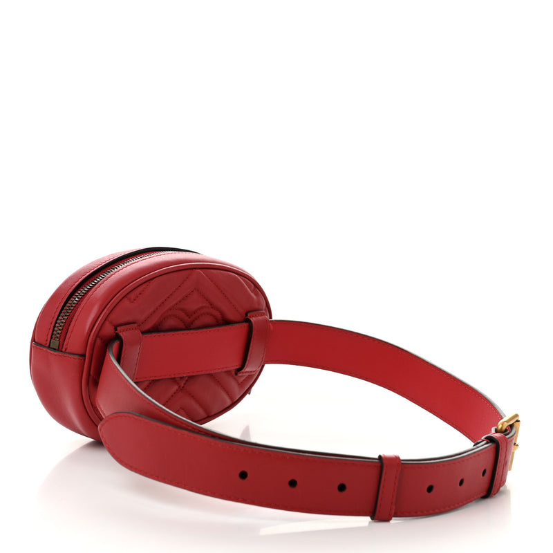 Gucci Calfskin Matelasse Gg Marmont Belt
