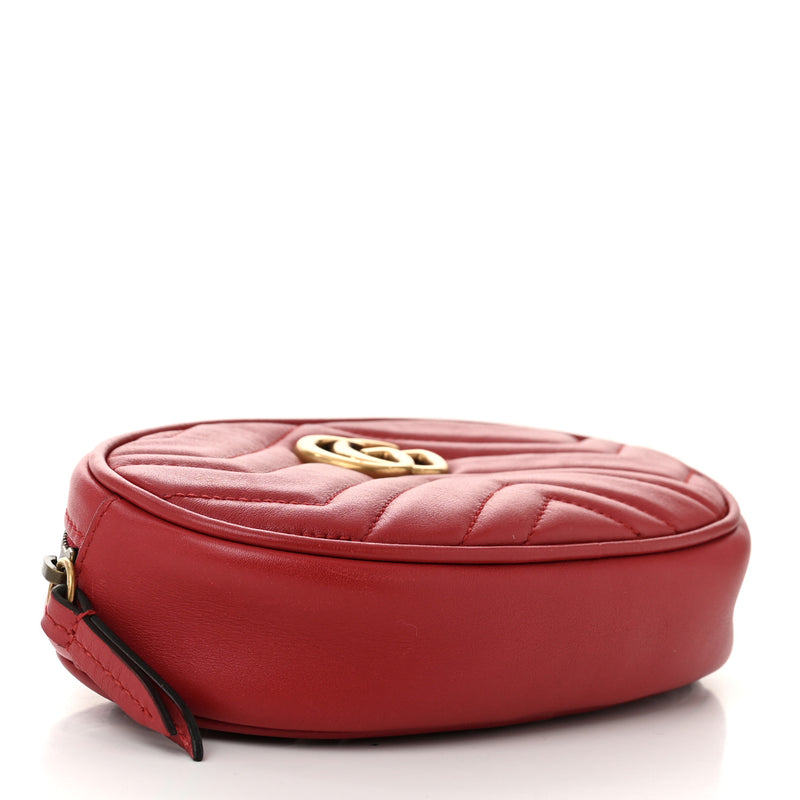 Gucci Calfskin Matelasse Gg Marmont Belt