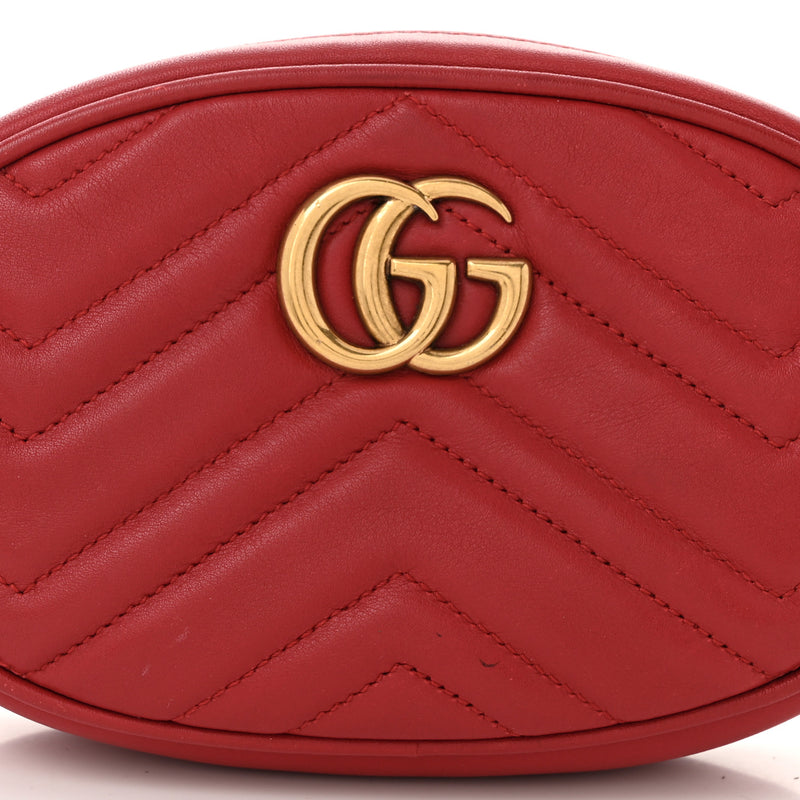 Gucci Calfskin Matelasse Gg Marmont Belt