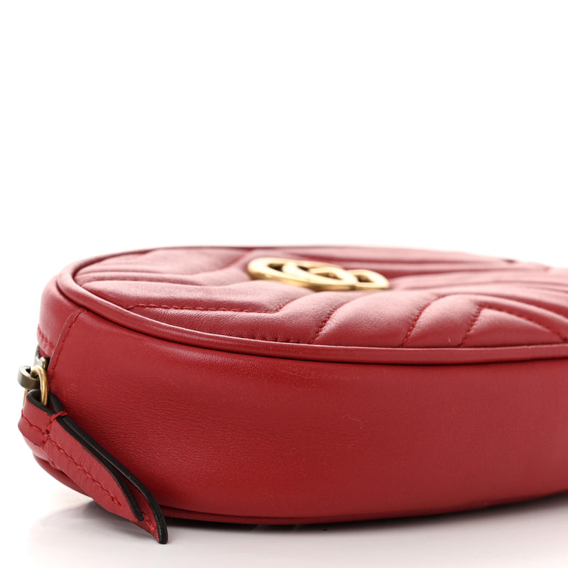 Gucci Calfskin Matelasse Gg Marmont Belt