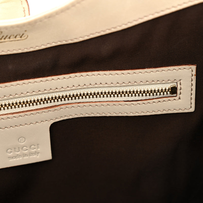 Gucci Guccissima Bardot Tote Off White