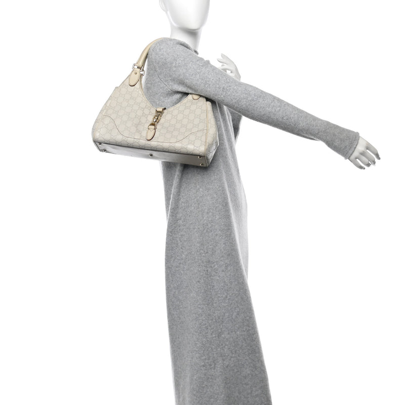 Gucci Guccissima Bardot Tote Off White
