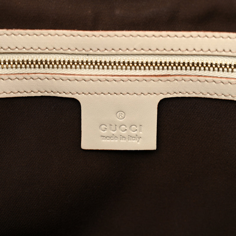 Gucci Guccissima Bardot Tote Off White
