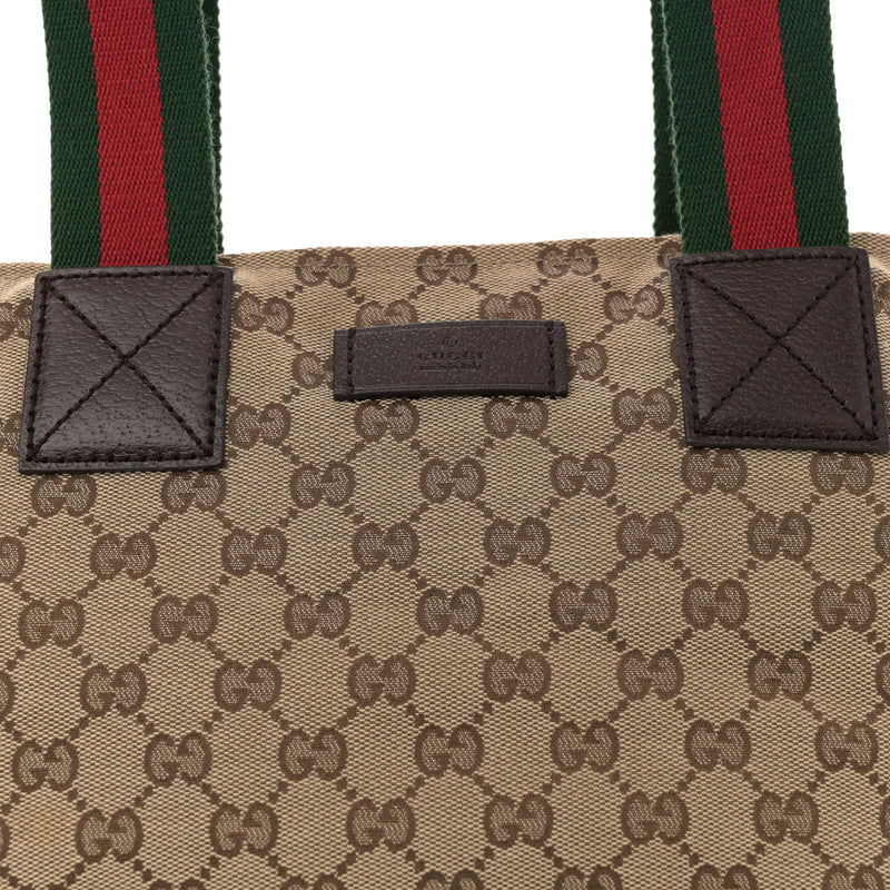 Gucci Gg Medium Web Handle Bucket Tote