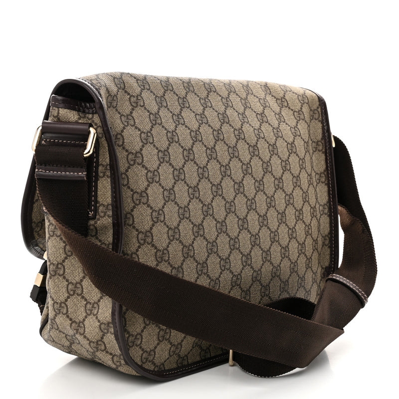 Gucci Gg Plus Medium Double Buckle Flap