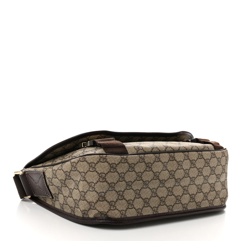 Gucci Gg Plus Medium Double Buckle Flap
