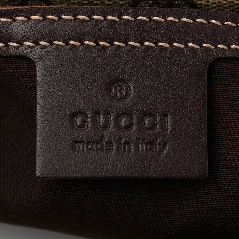Gucci Gg Plus Medium Double Buckle Flap